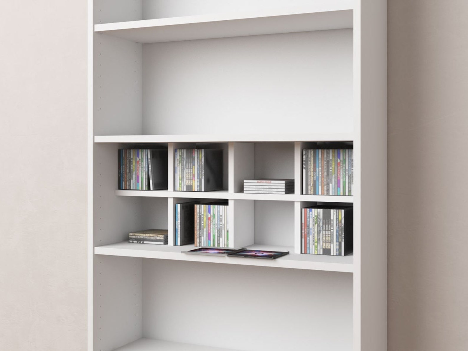 CD Insert Ikea Billy Shelf CD Compartment Shelf Cross Etsy