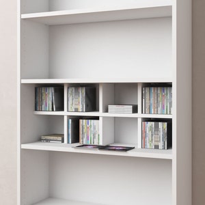  Estantes para CD y DVD para niños, estante de almacenamiento de  CD, estante de almacenamiento de CD para sala de estar, soporte para libros  de imágenes para niños, estante de disco