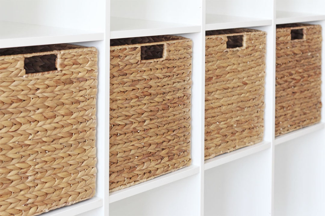 Aesthetic Storage Baskets for BILLY Bookcase Shelves