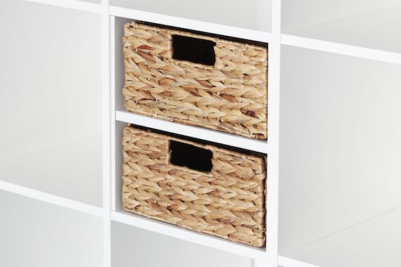 Set of 2 Ikea Kallax Shelf Baskets, Storage Boxes, 34 X 31 X 15 Cm