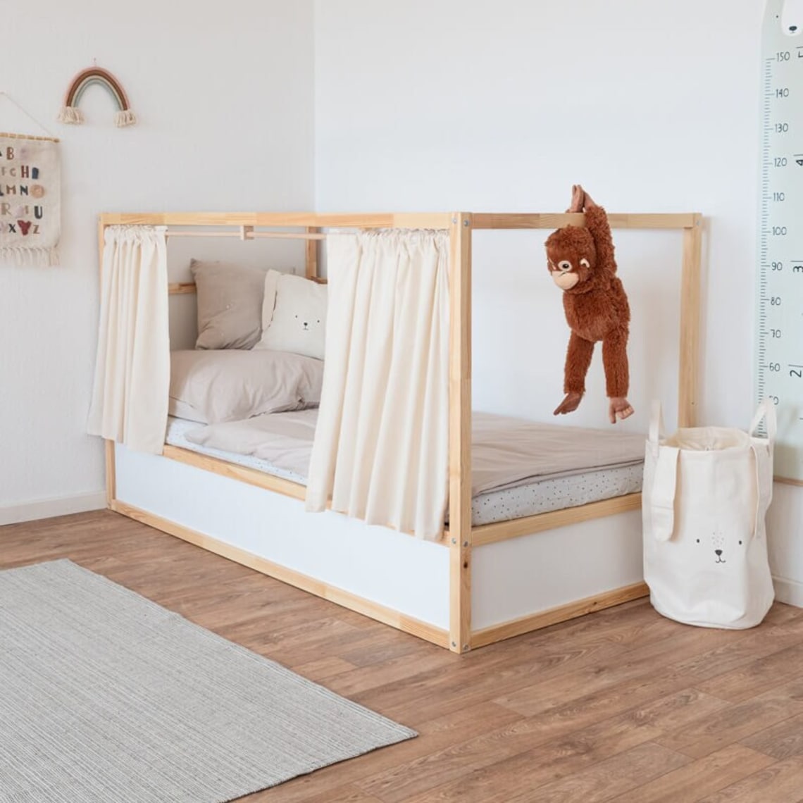 Ikea Kura Curtain in Beige / Kura Bed Curtain Available for 3 Etsy