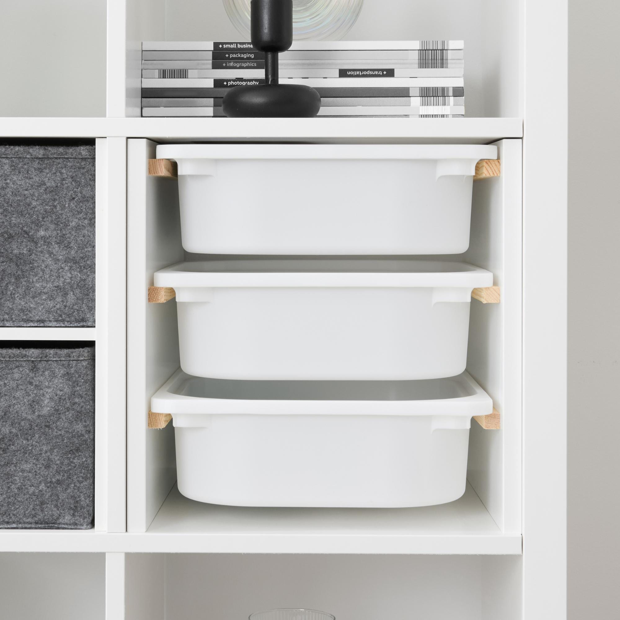 Kallax Insert With Drawers / Kallax Shelf Boxes for the Office