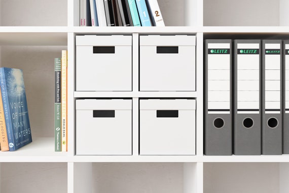Folding Boxes With Lids for Kallax Shelf Dividers Set of 4 Etsy UK