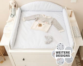 Changing mat with raised edge – washable changing mat, washable and OEKO-TEX® certified