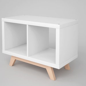 Kallax base wooden frame furniture feet feet in different widths, natural beech