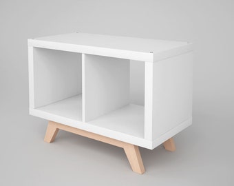Kallax base frame / wooden frame made of solid wood / Kallax furniture feet / furniture legs for Kallax shelf in various widths / natural beech