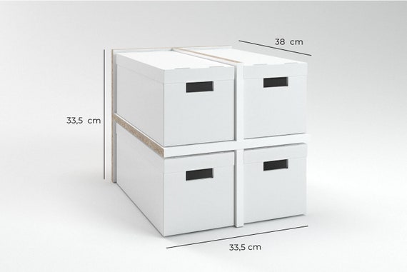 Kallax Einsatz mit Boxen / 4er-Set IKEA Kallax Faltboxen mit