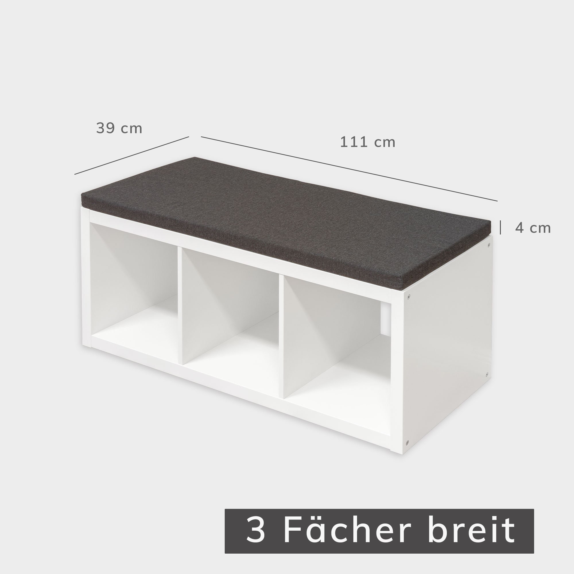 Ikea Kallax Regal Sitzauflage Sitzpolster Sitzbank-Auflage