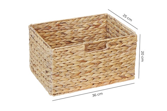IKEA Billy Shelf Basket / 36 X 25 X 20 Cm / Made of Water Hyacinth / Storage Basket / Folding Basket / Shelf Box / Storage Box / Cupboard Basket