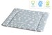 Changing mat Changing mat washable 77 x 73 cm for Ikea changing table pollutant-free Zoo animals blue grey 