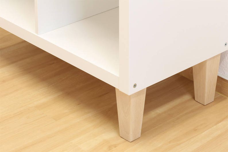 6 x Ikea Kallax Shelf Feet Furniture Feet Furniture Legs Solid Etsy