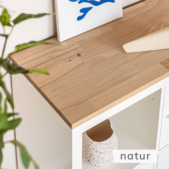 Kallax Wooden Board Made of Beech Wood / Solid Wooden Top Board