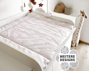 Baby changing mat 77 × 73 cm | Washable changing mat for changing tables & dressers | Changing mat in 6 designs