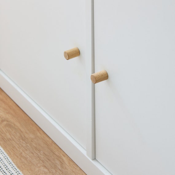 Oak Furniture Knob for IKEA Kallax Shelf / Wooden Knob for Kallax