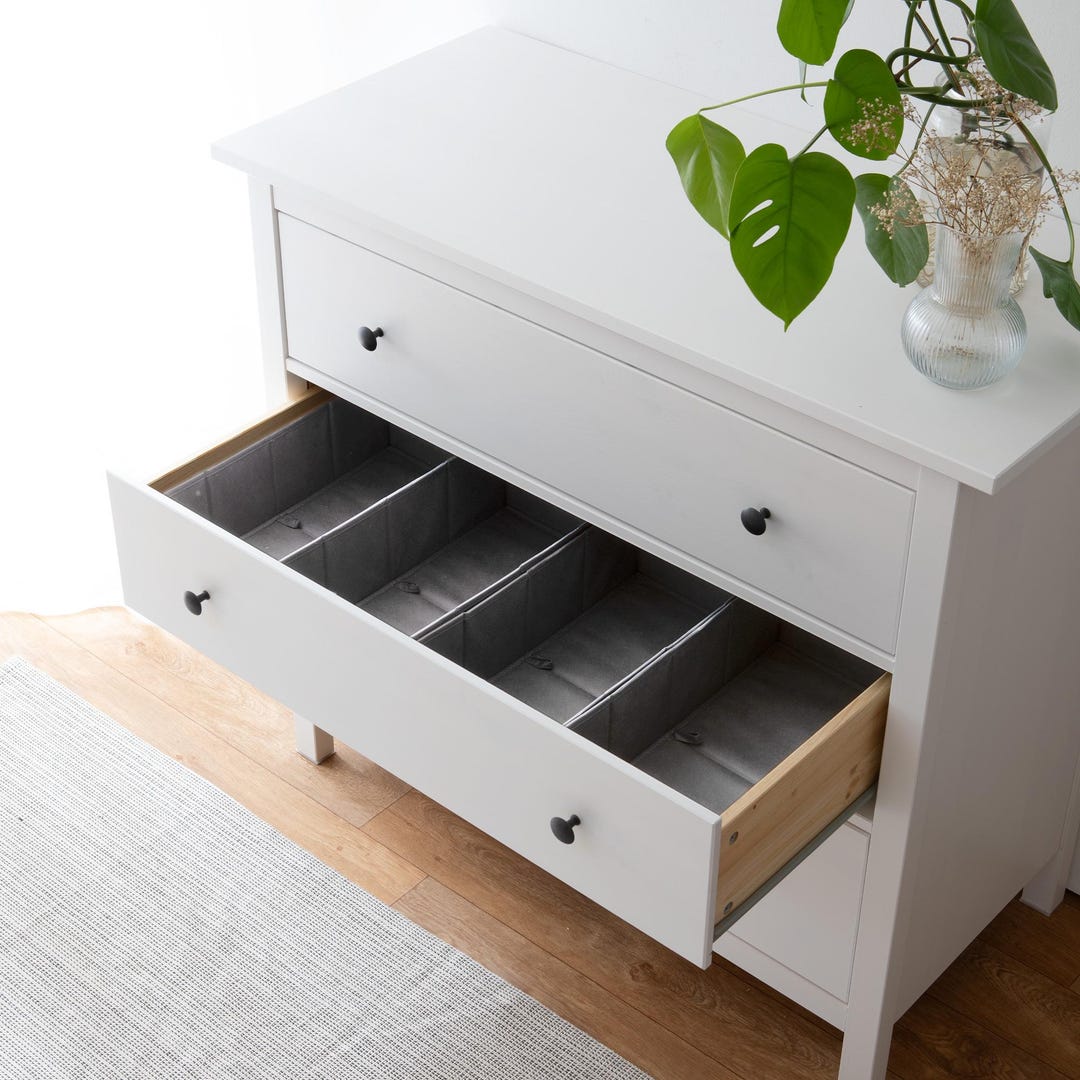 Hemnes Organizer / Drawer Organizer Clothes / Drawer Boxes in a Set of 4 /  Drawer Insert IKEA Hemnes Chest of Drawers / Foldable - Etsy, image size:1080x1080