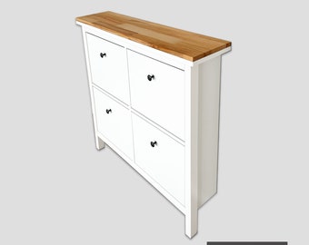 Wooden Plate for Hemnes Shoe Cabinet With Compartments Solid
