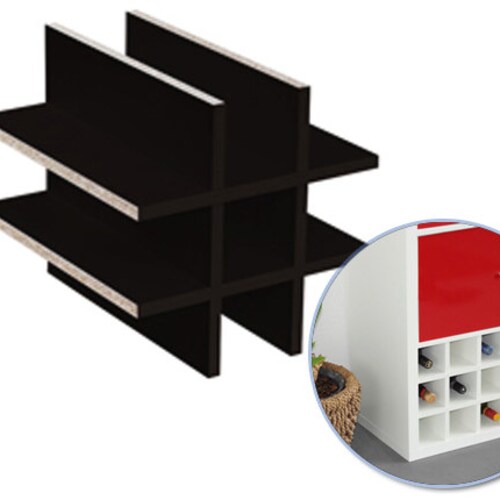 Ikea Kallax Expedit Shelf Insert for 9 Bottles up to 10 X 10 Etsy UK