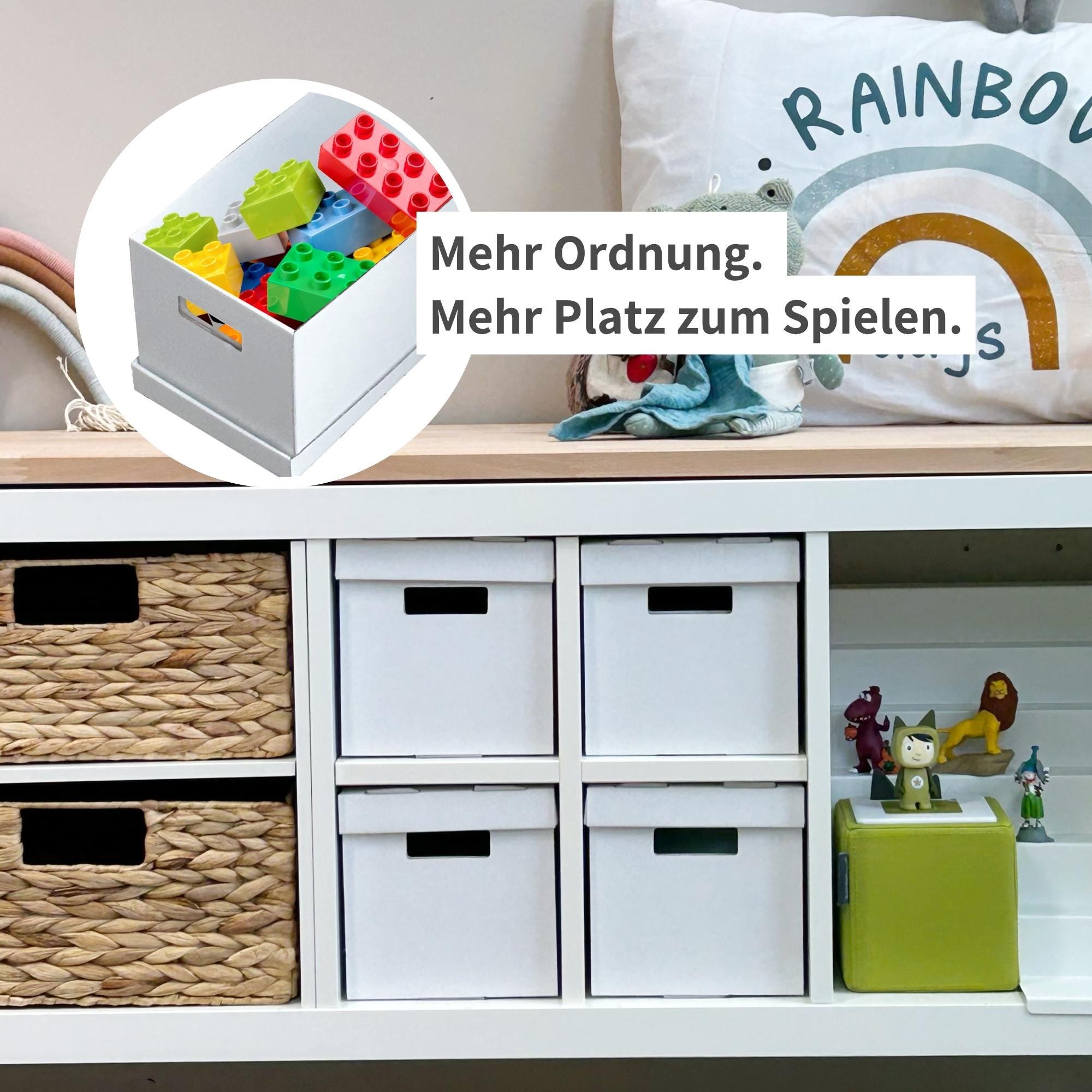 Kallax Einsatz mit Boxen / 4er-Set IKEA Kallax Faltboxen mit