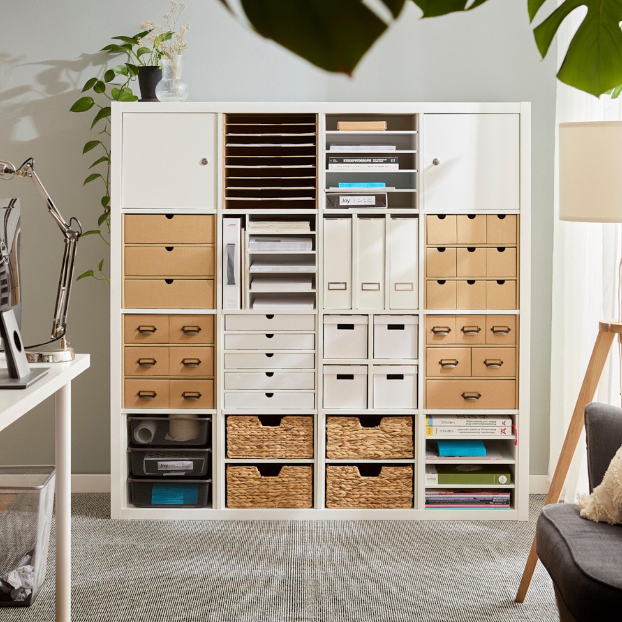 Kallax Einsatz mit Boxen / 4er-Set IKEA Kallax Faltboxen mit