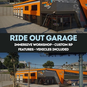 FiveM Ride Out Customs MLO | Mechanic Garage, Paint Booths, Dyno, Helipads (Optimized RP)