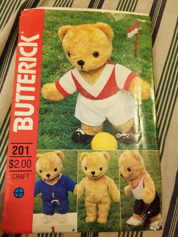 butterick teddy bear pattern