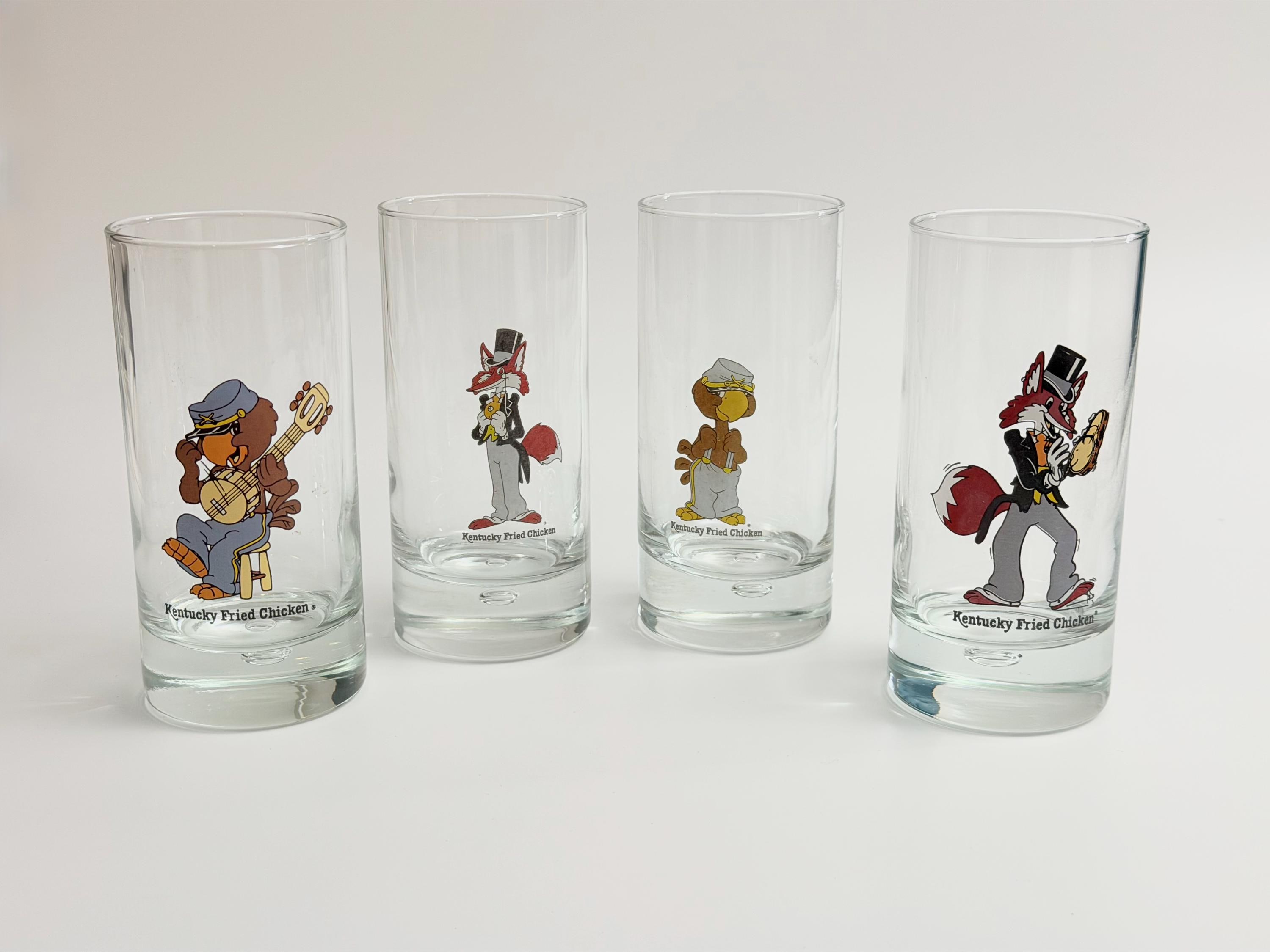 アンティーク雑貨 Vintage KFC Glass Goblet Set of 5 Kfc Glass - Etsy New Zealand