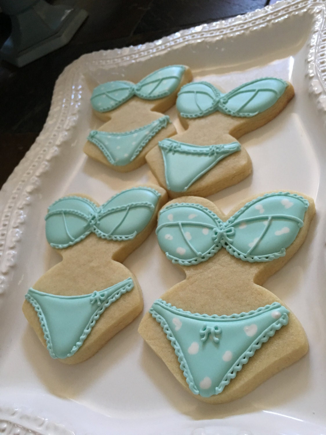 Lingerie Bridal Shower Cookie Favors - 12 Pcs, Wedding Cookies, Bridal