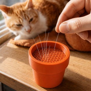 Collectionneur de moustaches de chat personnalisé, mini pot de fleurs souvenir imprimé en 3D, cadeau personnalisé avec nom pour les amoureux des chats