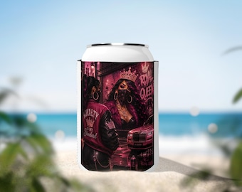 Funda enfriadora de latas Royal Queen Street Art / Funda de neopreno para bebidas