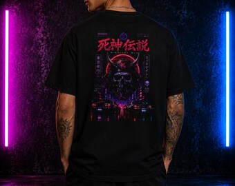 Neon Underworld Gothic Cyberpunk T-Shirt | JDM Streetwear Graphic Tee