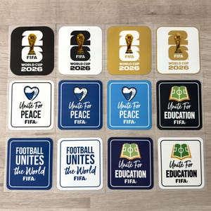 Parches termoadhesivos para mangas de fútbol de la Copa Mundial de la FIFA 2026