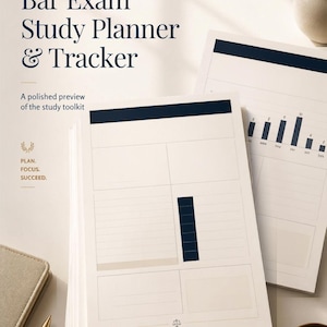 Studieplanner en -tracker voor het advocatenexamen
