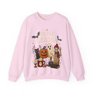 Tis the Season Sweatshirt, Vintage Halloween Crewneck, Spooky Season Sweatshirt, Retro Ghost Pumpkin Pullover, Cozy Fall Gift image 10
