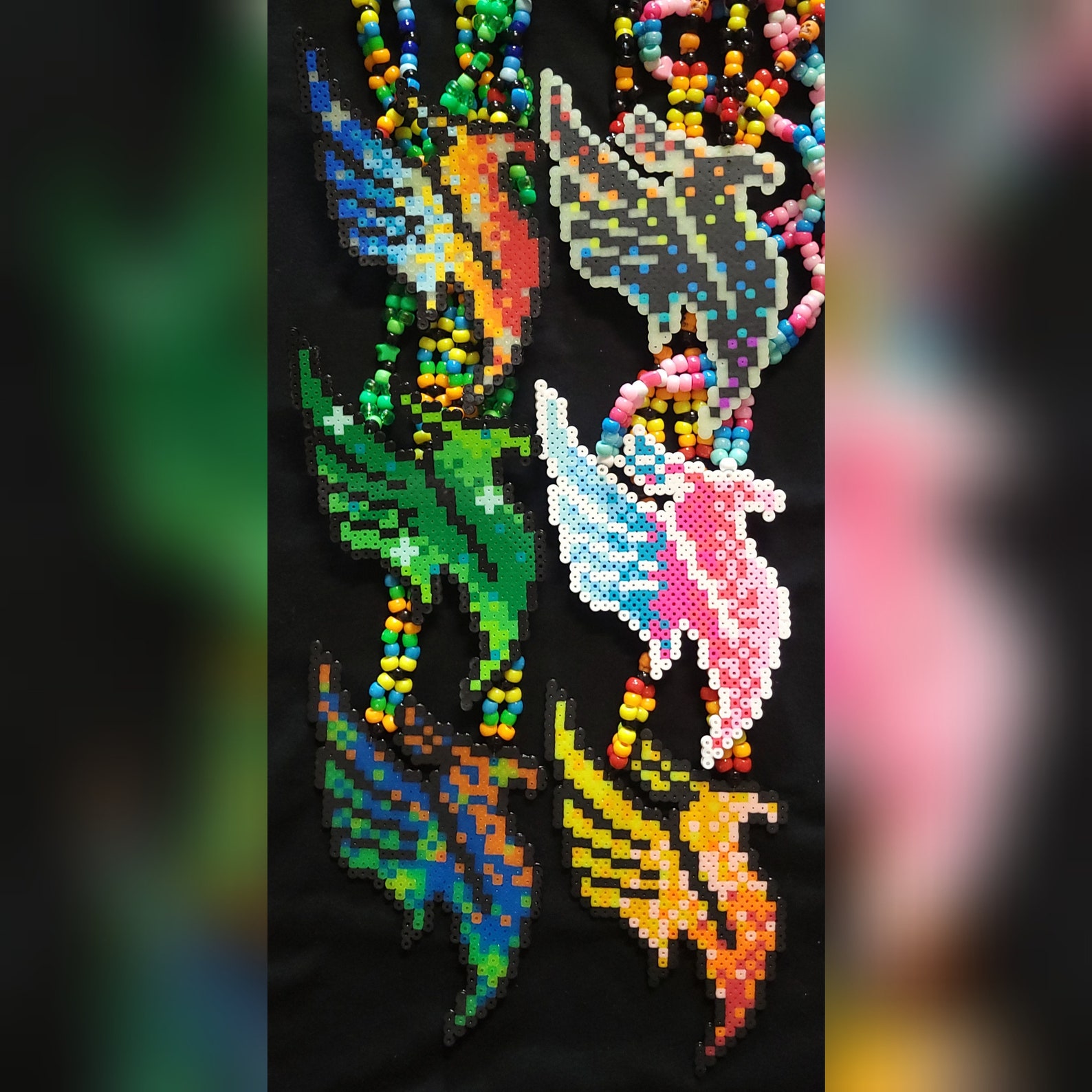 Illenium Festival Necklace With Phoenix Perler Medallion - Etsy