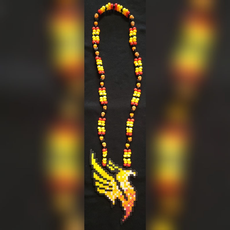 Illenium Festival Necklace With Phoenix Perler Medallion - Etsy