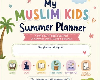 Islamic Summer Planner for Kids