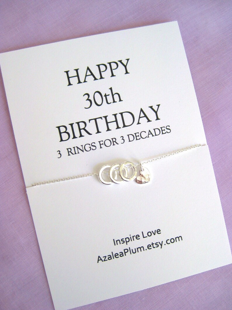 30th Birthday 30th Birthday For Her Inspirational Gift Her 3 Best Friends Necklace Solid Sterling Silver Necklace Sister Birthday Gift Jewelry Necklaces Papayeou Fr