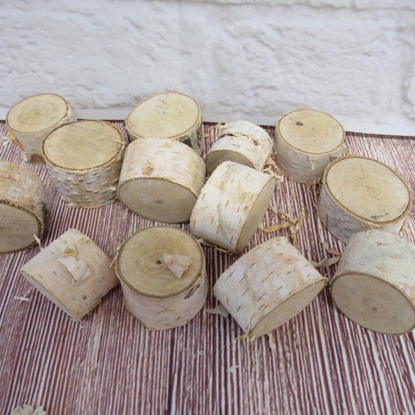 White Birch Wood Chunks - 8 Pieces - Great for DIY Craft Projects - PLEASE READ Ad for Details!