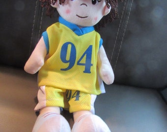 Boy Rag Doll with Extra Outfit - Perfect Gift for Any Little Boy or Girl - Soft and Cuddly / Boy Doll / Please read Ad Below for Description