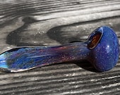 Glass Spoon 37 Purple Sparkle Frit Spoon