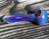 Glass Spoon 38 Purple Sparkle Frit Spoon