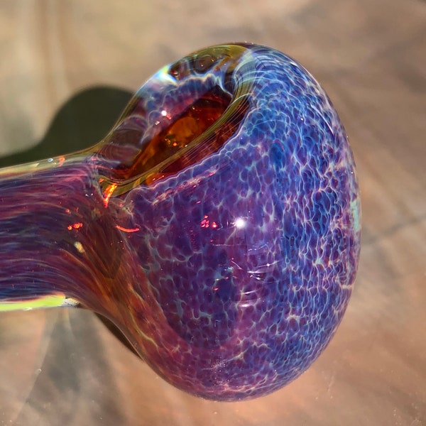 Glass Pipe Purple Frit Pipe AB