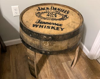 Whisky Barrel Beistelltisch / Nachttisch