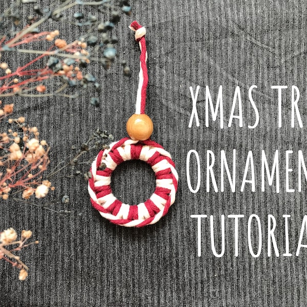 Diy Macrame Christmas Wreath Tree Decoration,Xmas Ornament Tutorial,Digital Download PDF Pattern and Video Guide for NewYear Christmas Gift