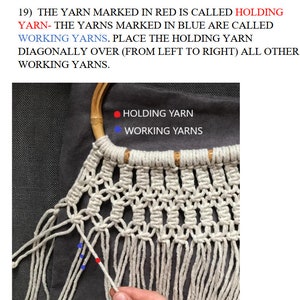 PDF Tutorial of Macrame Bag, Summer Bag Tutorial / Step by Step DIY Macrame Bhomenian Bag Pattern, Digital Download, DIY Crochet Bag image 4