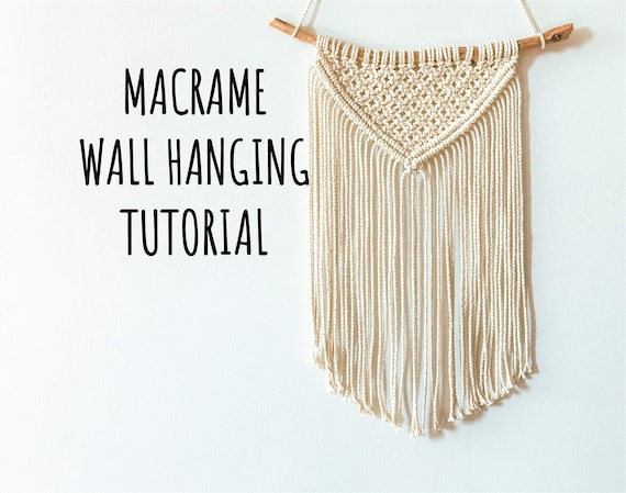 PDF Tutorial for Macrame Wall Hanging for Beginners. Digital | Etsy