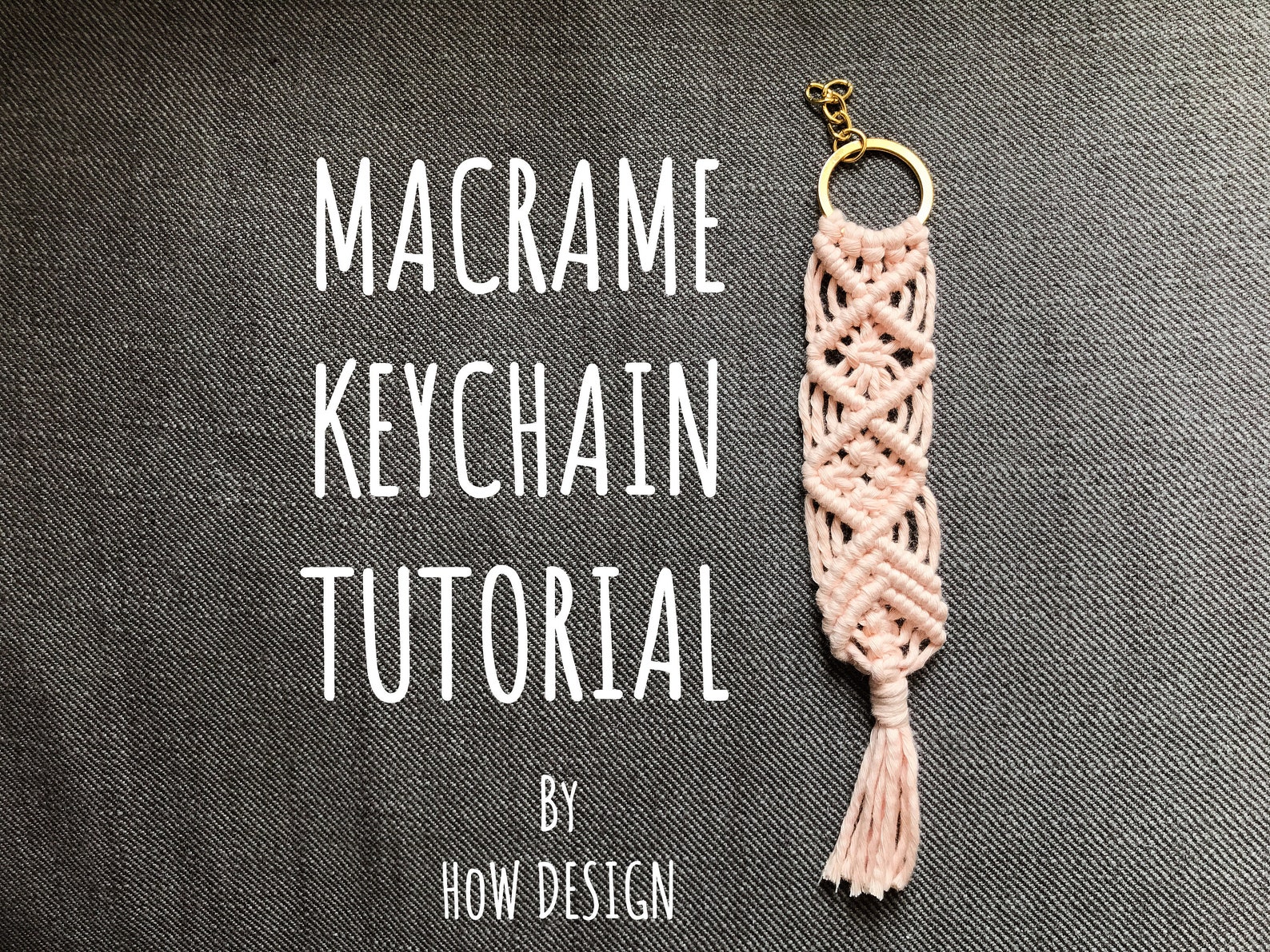 Macrame Keychain Pattern Step by Step Macrame Keyring Guide Etsy