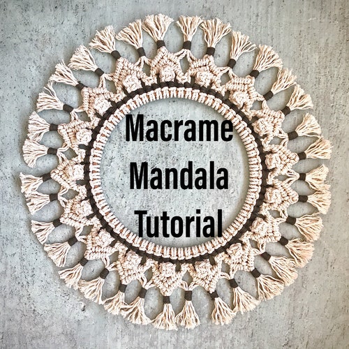 Macrame Mandala Tutorial Macrame Wreath DIY Pdf Pattern for - Etsy