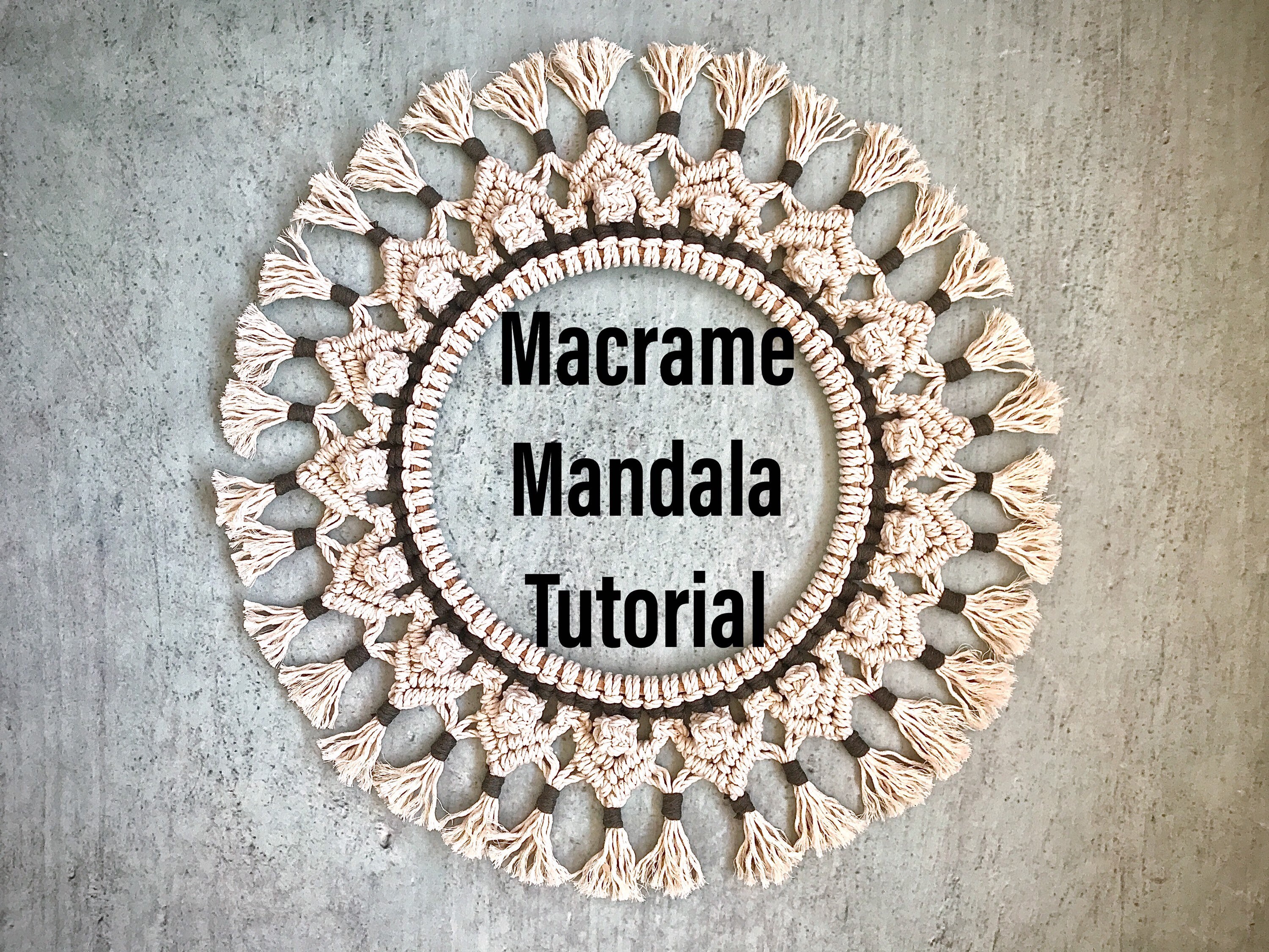 Macrame Mandala Tutorial Macrame Wreath DIY Pdf Pattern for - Etsy