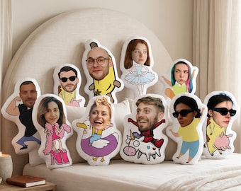 Funny Face Pillow Custom 20 Silly Body Photo Mix Meme Gift